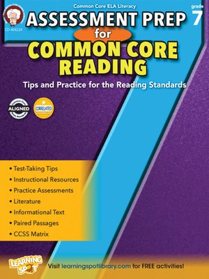cover image of Assessment Prep for Common Core Reading, Grade 7